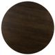 Armen Living Gatsby Oak Round Dining Table with Black Metal Base -1