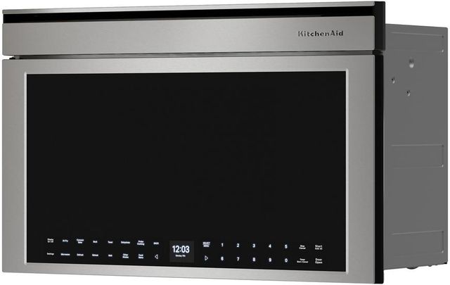 KitchenAid® 1.1 Cu. Ft.  PrintShield Stainless Built-In More-in-One Convection Microwave with Air Fry Mode-3
