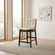 Coaster® Redbridge 2-Piece Black/Cream Upholstered Counter Stool Set-1