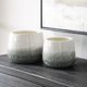 Uttermost® Nimbus 2-Piece Aged White Vases Set-1