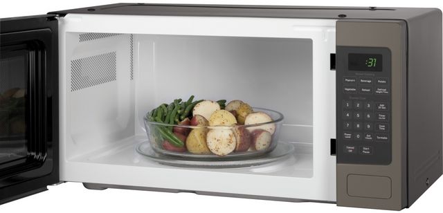 GE Profile™ 1.1 Cu. Ft. Slate Countertop Microwave-2