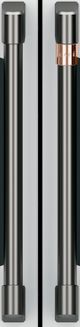 Café™ Brushed Black French Door Handles and Knob Kit-2