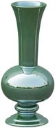 A & B Home Green Rounded Ceramic Vase with Pedestal Base-0