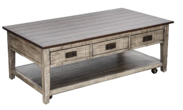 tobacco finish furniture Sunny Designs™ Homestead Hills Tobacco Top with Alpine Gray Base | Furniture  Mart