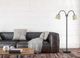 Cal® Lighting & Accessories Gail Beige/Dark Bronze Floor Lamp with Goose Neck-2