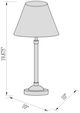 Surya Xander Bleached Brown Table Lamp-2