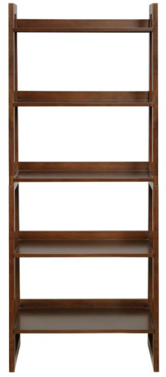 Coaster® Cappuccino 5-Shelf Ladder Bookcase-1