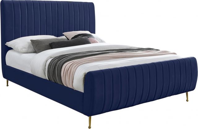 Meridian Furniture Zara Navy Full Bed-0