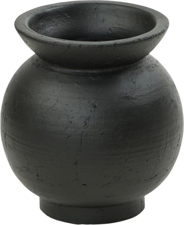 Harp & Finial® Emory Matte Black Small Vase-0