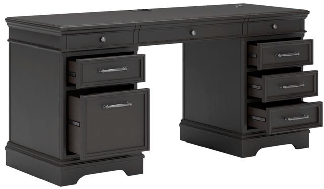 Signature Design by Ashley® Beckincreek 3-Piece Black Credenza-2