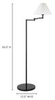 Moe's Home Collection Fora Black Floor Lamp-3