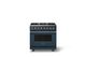 Viking® 5 Series 36" Squall Pro Style Dual Fuel (LP) Range with Brushed Brass Trim-0