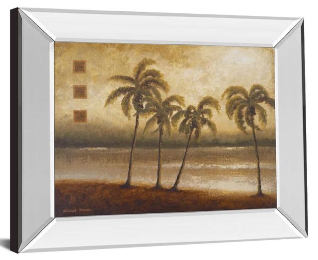 Classy Art Tropical Escape I by Michael Marcon Mirror Framed Wall Art-1