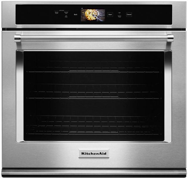 KitchenAid® 30" Stainless Steel Smart Electric Built In Single Oven-0