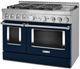 KitchenAid® 48" Ink Blue Smart Pro Style Gas Range with Griddle-2