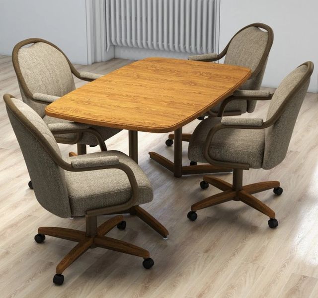 Chromcraft™ Customizable Seneca Swivel Dining Arm Chair-1