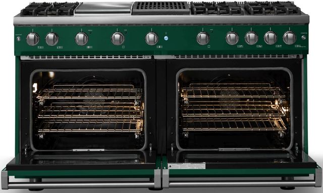 Viking® 5 Series 60" Ivy Pro Style Gas (NG) Range with Polished Chrome Trim-1