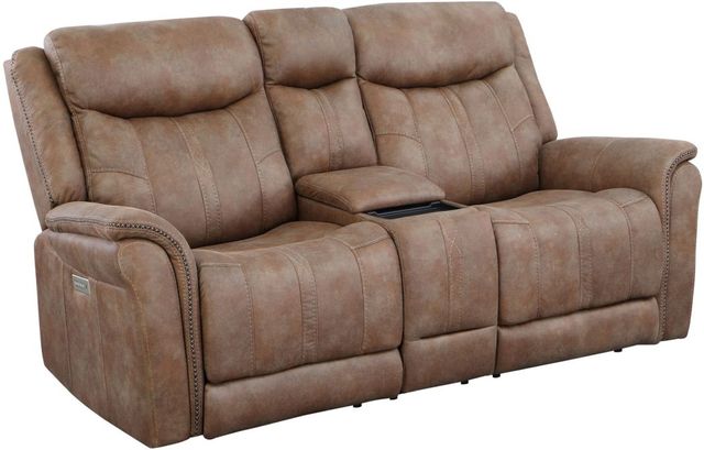 Steve Silver Co. Morrison Camel Power Reclining Loveseat-0
