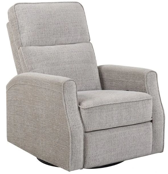 Emerald Home Tabor Beige Manual Swivel Glider Recliner-0