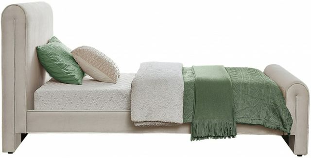 Meridian Furniture Sloan Cream Twin Upholstered Panel Bed-2