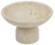 A & B Home Beige Round Pedestal Fruit Bowl-1