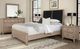 Vaughan-Bassett Woodbridge Black/Shadow Gray California King Upholstered Panel Bed-1