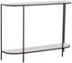 Dovetail Furniture Brian White Console Table with Black Base-0
