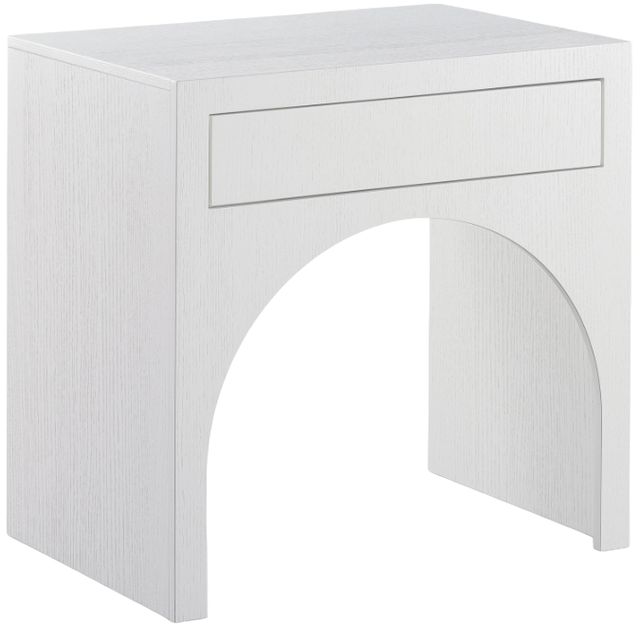 Meridian Furniture August White Wash Nightstand-0