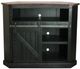 American Heartland Manufacturing Rustic Two-Tone Tall Alcove Corner TV Stand-1