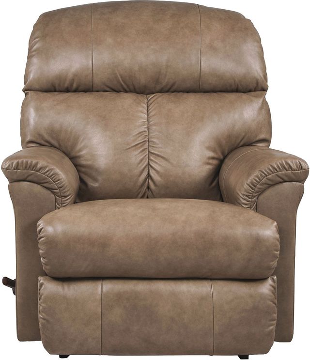 La-Z-Boy® Reed Beige Leather Manual Wall Recliner-2