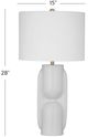 Bassett Mirror Tolland Glossy White Table Lamp-4