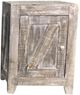 Vintage Furniture Sliding Barn Door End Table-0