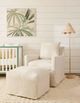 Rowe® Customizable Lilah Slipcovered Ottoman-1