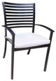 CabanaCoast® Customizable Oasis Aluminum Outdoor Dining Arm Chair-0