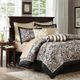 Olliix by Madison Park Black Full Aubrey 12 Piece Complete Bed Set-0