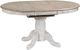 Winners Only® Prescott Brown Top 57" Dining Table with White Pedestal Base-0