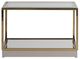 Michael Amini® Savannah Breeze 2-Piece Glass Top Tall Cocktail Table with Bright Gold Base Set-2