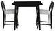 Powell® Cosgrove 3-Piece Black/Light Gray Upholstered Counter Set-2