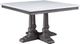 ACME Furniture Yabeina White Marble Top Dining Table with Gray Oak Base-0