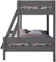 Donco Kids Low Board Dark Gray Youth Twin/Full Bunkbed-3