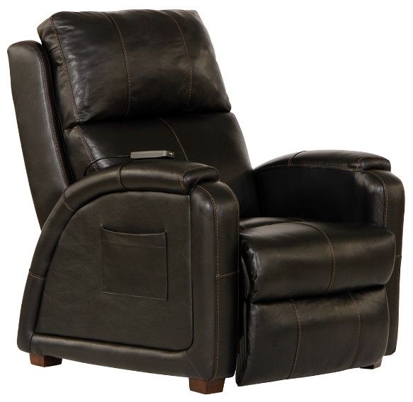 American Wholesale Furniture Reliever Black  Power Recliner-0