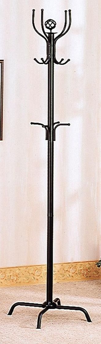 Coaster® Collier Black 12-Hook Coat Rack-1