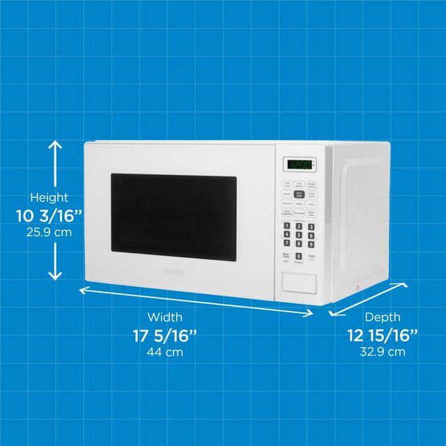 Danby® 0.7 Cu. Ft. White Countertop Microwave -5