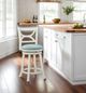 Powell® Mandell Blue/Cream Counter Stool-1