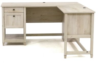 Sauder® Edge Water® Chalked Chestnut® L-Shaped Desk