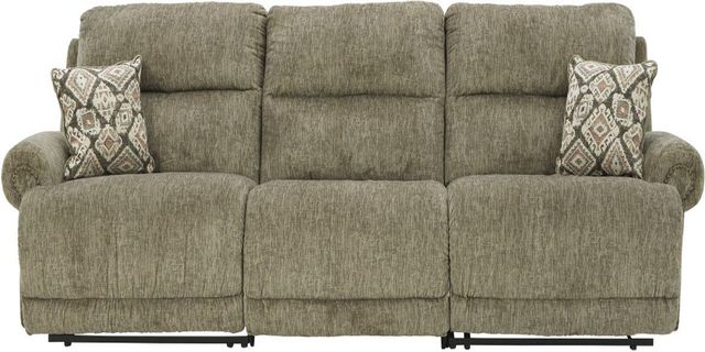 Signature Design by Ashley® Lubec 3-Piece Taupe Reclining Sofa-0