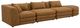 Moe's Home Collection Lowtide Linear 4-Piece Amber Glow Right-Arm Facing Modular Sectional and Ottoman-0