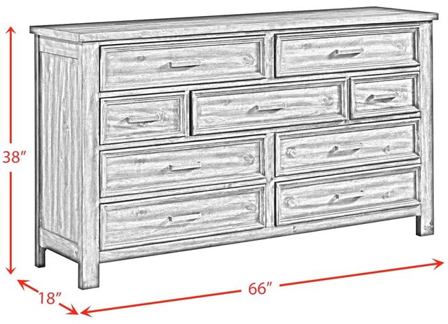 Elements International Sullivan Rich Cherry Dresser-2