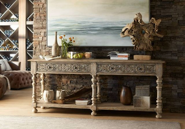 Hooker® Furniture Hill Country Bexar Sandstone Leg Huntboard -1