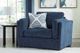 Benchcraft® Evansley Navy Chair and a Half-4